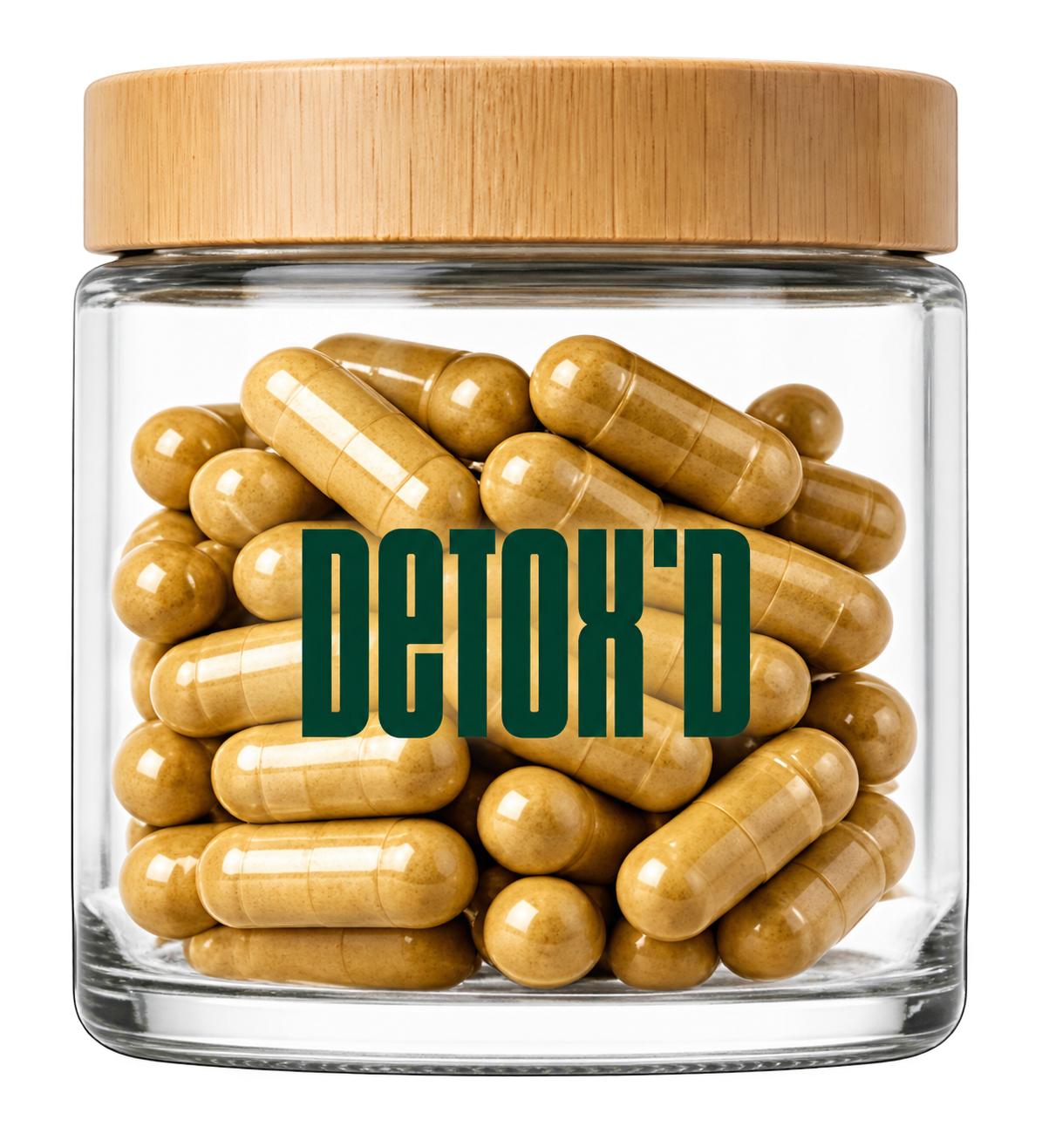 Bamboo Glass Jar